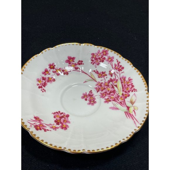 Floral Pink and Gold Teacup and Saucer Set - Picture 6 of 8